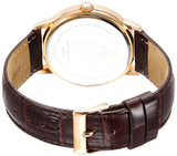 Guess Wafer Quartz Beige Dial Brown Leather Strap Watch For Men - W0496G1 Authentic Buy Shop Now