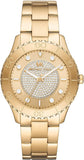 Michael Kors Runway Three-Hand Gold Dial Gold Steel Strap Watch For Women - MK6911 Authentic Buy Shop Now