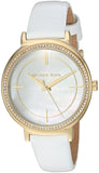 Michael Kors Cinthia Mother of Pearl Dial White Leather Strap Watch for Women - MK2662 Authentic Buy Shop Now