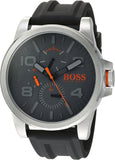 Hugo Boss Detroit Sport Analog Grey Dial Grey Rubber Strap Watch For Men - 1550007 Authentic Buy Shop Now