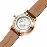 Fossil Neutra Automatic Skeleton Black Dial Brown Leather Strap Watch for Men - ME3195 Authentic Buy Shop Now
