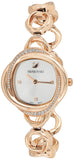 Swarovski Crystal Flower Silver Dial Rose Gold Steel Strap Watch for Women - 5547626 Authentic Buy Shop Now
