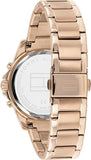Tommy Hilfiger Haven Chronograph Rose Gold Dial Rose Gold Steel Strap Watch For Women - 1782197 Authentic Buy Shop Now
