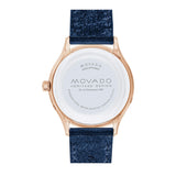 Movado Heritage Celestograf White Mother of Pearl Dial Blue Leather Strap Watch For Women - 3650011 Authentic Buy Shop Now