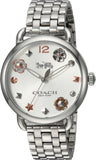 Coach Delancey White Dial Stainless Steel Watch For Women - 14502810 Authentic Buy Shop Now