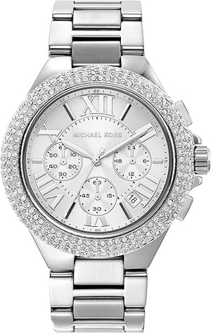 Michael Kors Camille Crystals Quartz Silver Dial Silver Steel Strap Watch for Women - MK6993 Authentic Buy Shop Now