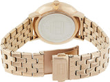 Tommy Hilfiger Jenna Quartz White Dial Rose Gold Steel Strap Watch for Women - 1782070 Authentic Buy Shop Now
