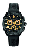 Versace Dylos Chronograph Black Dial Black Rubber Strap Watch for Men - VQC020015 Authentic Buy Shop Now