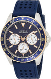 Guess Odyssey Multifunction Blue Dial Blue Rubber Strap Watch For Men - W1108G4 Authentic Buy Shop Now