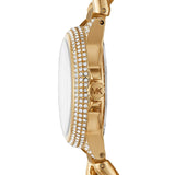 Michael Kors Camille Chronograph Silver Dial Gold Steel Strap Watch for Women - MK6842 Authentic Buy Shop Now