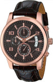 Guess Exec Chronograph Brown Dial Brown Leather Strap Watch For Men - W0076G4 Authentic Buy Shop Now
