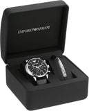 Emporio Armani Dress Analog Black Dial Black Leather Strap Watch For Men - AR8029 Authentic Buy Shop Now