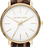 Michael Kors Pyper Three-Hand White Dial Cheetah Print Leather Strap Watch for Women - MK4751 Authentic Buy Shop Now
