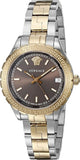 Versace Hellenyium Brown Dial Two Tone Steel Strap Watch for Women - V12040015 Authentic Buy Shop Now