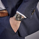 Tommy Hilfiger Chronograph Grey Dial Silver Steel Strap Watch for Men - 1710382 Authentic Buy Shop Now