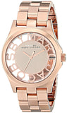 Marc Jacobs Henry Rose Gold Dial Rose Gold Steel Strap Watch for Women - MBM3207 Authentic Buy Shop Now