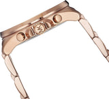 Michael Kors Brecken Chronograph Analog Black Dial Rose Gold Steel Strap Watch For Women - MK8563 Authentic Buy Shop Now