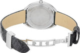 Versace Shadov Quartz Silver Dial Black Snake Leather Strap Watch for Women - VEBM00118 Authentic Buy Shop Now