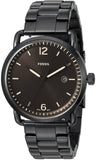 Fossil The Commuter Brown Dial Black Steel Strap Watch for Men - FS5277 Authentic Buy Shop Now