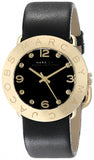 Marc Jacobs Amy Black Dial Black Leather Strap Watch for Women - MBM1154 Authentic Buy Shop Now