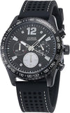 Guess Fleet Chronograph Black Dial Black Rubber Strap Watch for Men - W0971G1 Authentic Buy Shop Now