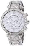 Michael Kors Parker Mother of Pearl Dial Diamonds Silver Steel Strap Watch for Women - MK5572 Authentic Buy Shop Now