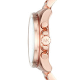 Michael Kors Brecken Chronograph Quartz Rose Gold Dial Rose Gold Steel Strap Watch For Women - MK6367 Authentic Buy Shop Now