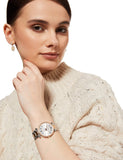 Fossil Carlie Silver Dial Two Tone Steel Strap Watch for Women - ES4342 Authentic Buy Shop Now