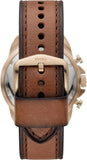 Fossil Bronson Chronograph Brown Dial Brown Leather Strap Watch for Men - FS5857 Authentic Buy Shop Now