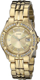 Guess Dazzling Diamonds Gold Dial Gold Steel Strap Watch for Women - W85110L1 Authentic Buy Shop Now
