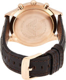 Emporio Armani Beta Chronograph White Dial Brown Leather Strap Watch For Men - AR1916 Authentic Buy Shop Now