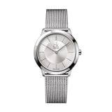 Calvin Klein Minimal White Dial Silver Mesh Bracelet Watch for Men - K3M22126 Authentic Buy Shop Now