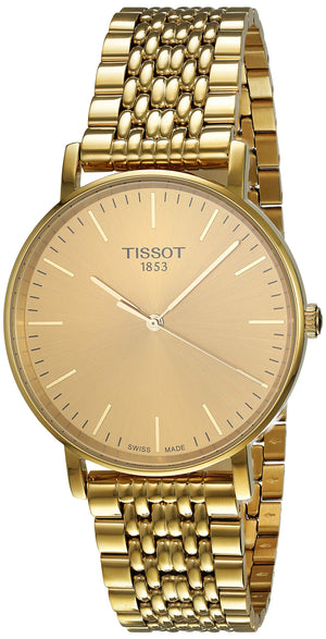 Tissot T Classic Everytime Medium Gold Dial Gold Mesh Bracelet Watch For Men - T109.410.33.021.00 Authentic Buy Shop Now