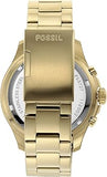 Fossil FB-03 Chronograph Black Dial Gold Steel Strap Watch for Men - FS5727 Authentic Buy Shop Now