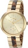 Michael Kors Garner Multifunction Gold Dial Two Tone Steel Strap Watch For Women - MK6471 Authentic Buy Shop Now