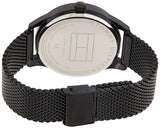 Tommy Hilfiger Damon Quartz Black Dial Black Mesh Bracelet Watch for Men - 1791420 Authentic Buy Shop Now