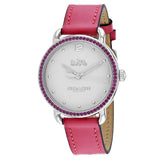 Coach Delancey White Dial Red Leather Strap Watch for Women - 14502879 Authentic Buy Shop Now