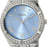 Guess Cosmo Diamonds Blue Dial Silver Steel Strap Watch for Women - GW0033L5 Authentic Buy Shop Now