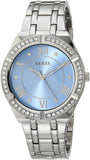 Guess Cosmo Diamonds Blue Dial Silver Steel Strap Watch for Women - GW0033L5 Authentic Buy Shop Now
