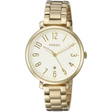 Fossil Jacqueline Gold Dial Gold Steel Strap Watch for Women - ES3971 Authentic Buy Shop Now