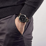 Hugo Boss Vesada Grey Dial Green Nylon Strap Watch for Men - 1513692 Authentic Buy Shop Now