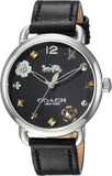 Coach Delancey Black Dial Black Leather Strap Watch for Women - 14502780 Authentic Buy Shop Now