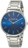 Coach Charles Blue Dial Silver Steel Strap Watch for Men - 14602429 Authentic Buy Shop Now