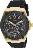 Guess Legacy Black Dial Black Rubber Strap Watch for Men - W1049G5 Authentic Buy Shop Now