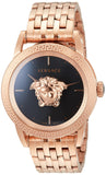 Versace Palazzo Empire Black Dial Rose Gold Steel Strap Watch for Men - VERD00718 Authentic Buy Shop Now