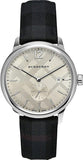 Burberry Classic Round Cream Dial Black Leather Strap Watch for Men - BU10008 Authentic Buy Shop Now