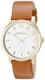 Marc Jacobs Baker White Dial Brown Leather Strap Watch for Womern - MBM1316 Authentic Buy Shop Now