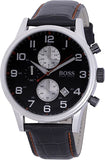 Hugo Boss Aeroliner Black Dial Black Leather Strap Watch for Men - 1512631 Authentic Buy Shop Now