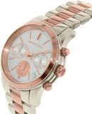 Michael Kors Runway Chronograph Blue Dial Two Tone Steel Strap Watch For Women - MK6166 Authentic Buy Shop Now