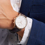 Tissot T Classic Tradition Chronograph White Dial Brown Leather Strap Watch For Men - T063.617.36.037.00 Authentic Buy Shop Now